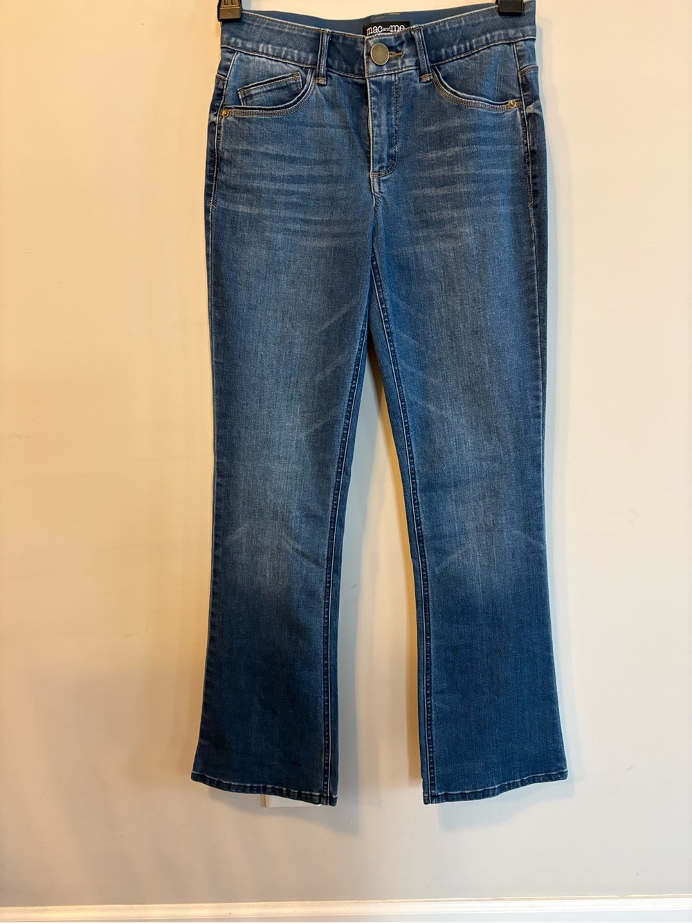 Mac and Me Everyday Mid-Blue Flare Jeans for Women